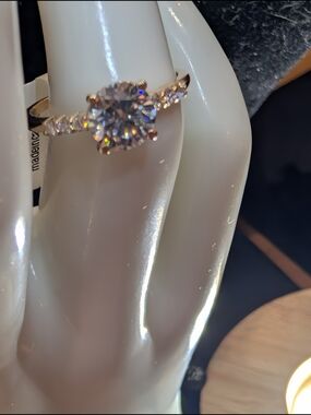 10K Gold Lab Diamond Ring with appraisal paperwork